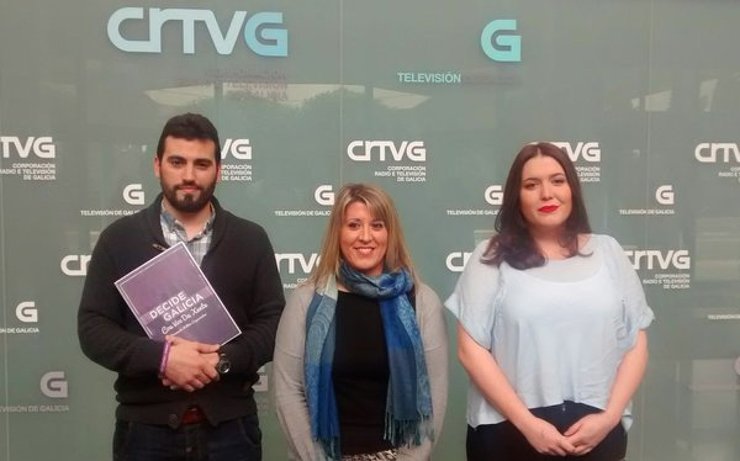 Breogán Riobóo, Ángela Martínez e Carmen Santos compiten por liderar Podemos en Galicia 