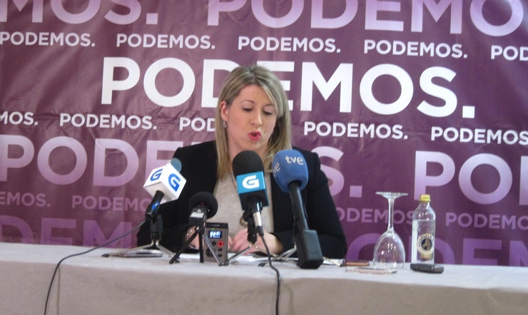 A secretaria de Podemos Galicia, Carmen Santos 