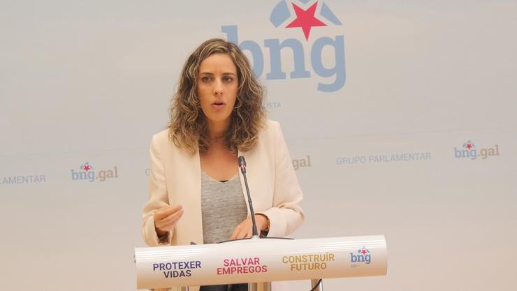 A deputada do BNG no Parlamento galego Alexandra Fernández / BNG