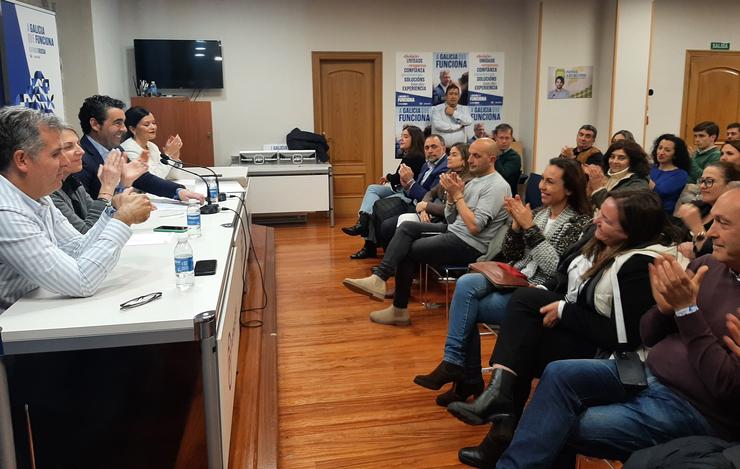 Comité Executivo do PP de Pontevedra presidido por Luís López para ratificar a xestora do PP de Vigo presidida por Ana Ortiz.. PP / Europa Press