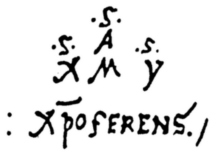 Firma de Colón mencionada 