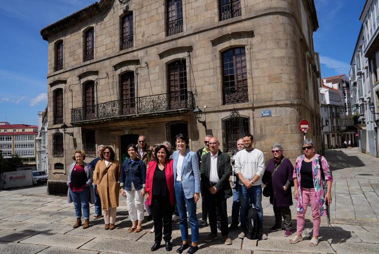 Acto do BNG polas eleccións europeas ante a Casa Cornide / BNG