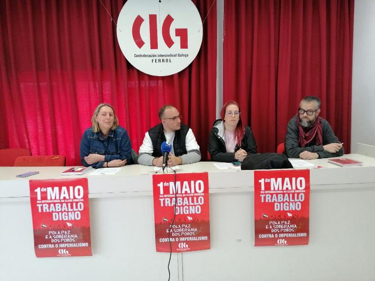 Rolda de prensa da CIG sobre o transporte sanitario de Ferrol. CIG