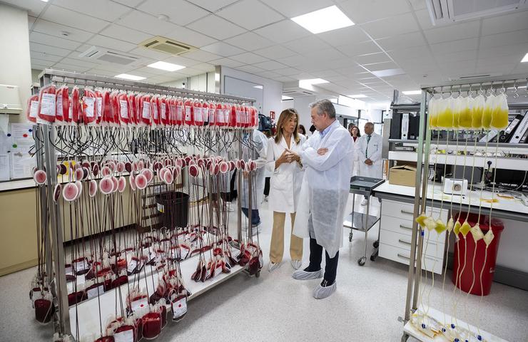 O conselleiro de Sanidade, Antonio Gómez Caamaño, realiza unha visita á Axencia Galega de Sangue, Órganos e Tecidos (ADOS) / XUNTA / Europa Press