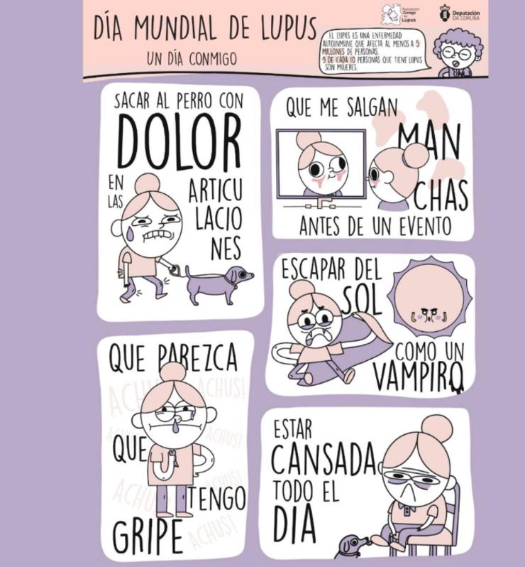 Cartel da Asociación Galega de Lupus