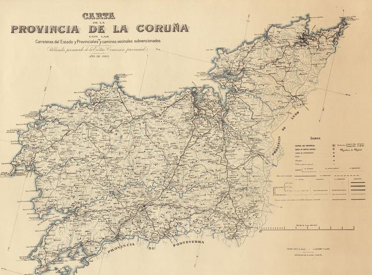 Cartografía da provincia da Coruña. DEPUTACIÓN DA CORUÑA 