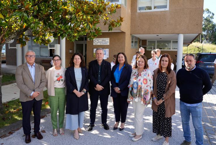 Visita do conselleiro de Sanidade, Antonio Gómez Caamaño, ao centro de saúde de Salvaterra (Pontevedra), a 11 de xuño de 2024.. ADRIAN IRAGO / Europa Press