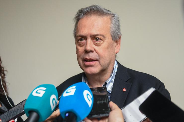 O conselleiro de Sanidade, Antonio Gómez Caamaño, en declaracións aos medios.. XUNTA / Europa Press