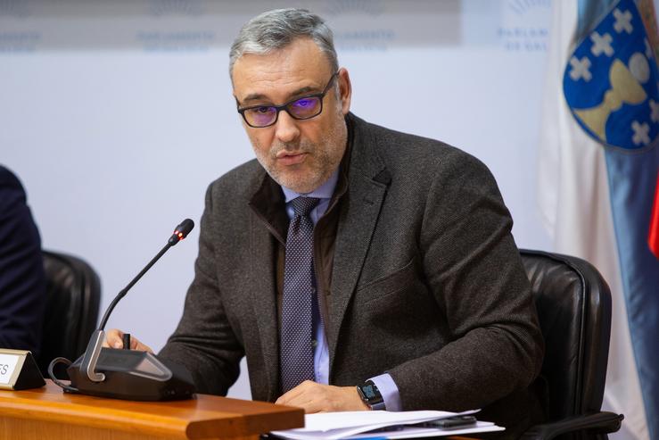 O xerente do Sergas, José Ramón Parada, na Comisión 5ª, de Sanidade, Política Social e Emprego / XUNTA