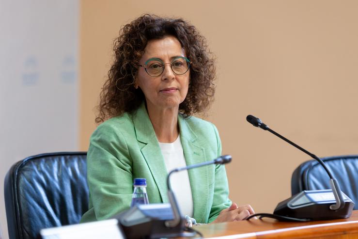 A directora xeral de Saúde Pública, Carmen Durán, na Comisión 5ª, de Sanidade, Política Social e Emprego do Parlamento galego / XUNTA