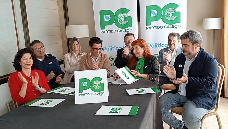 Rolda de prensa do Partido Galego para as eleccións do Parlamento Europeo 2024/ Partido Galego