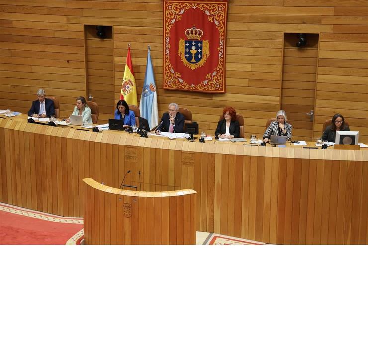 Mesa do Parlamento de Galicia presidida por Miguel Santalices.. PARLAMENTO DE GALICIA / Europa Press