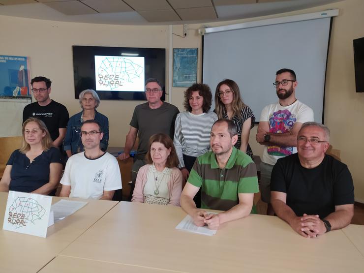 Representantes da Rede Galega de Educación e Desenvolvemento Rural, este luns tras a presentación do seu informe anual / Europa Press