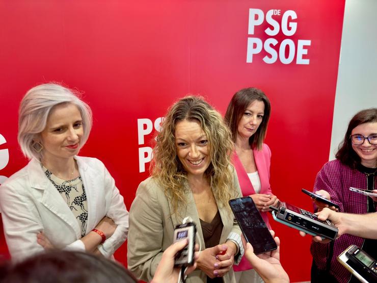 A secretaria de Organización adxunta do PSdeG, Ana Pena, en declaracións aos medios / PSDEG / Europa Press