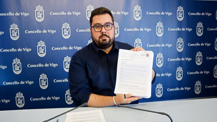 O portavoz do grupo municipal do BNG en Vigo, Xabier Pérez Igrexas / BNG VIGO