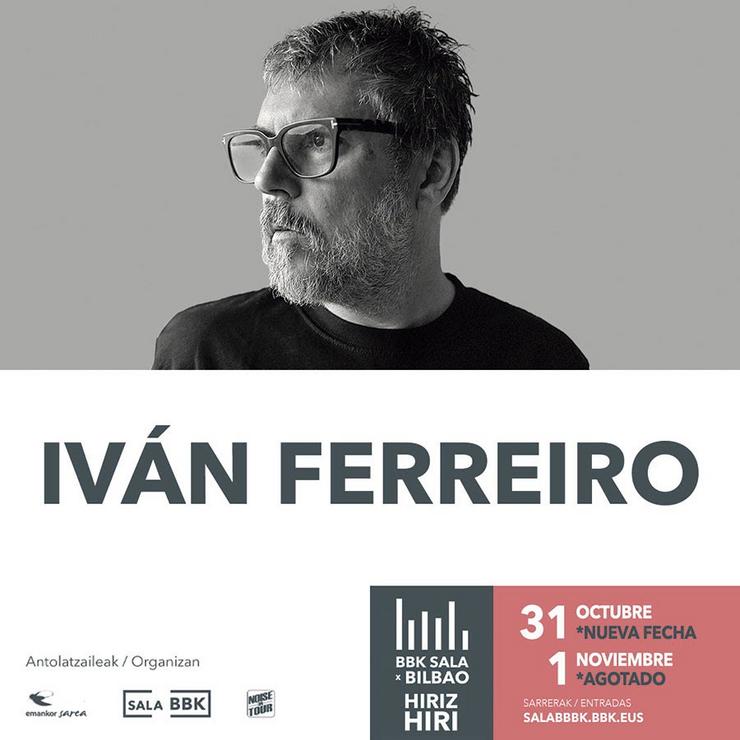 Cartel dos concertos de Iván Ferreiro / SALA BBK