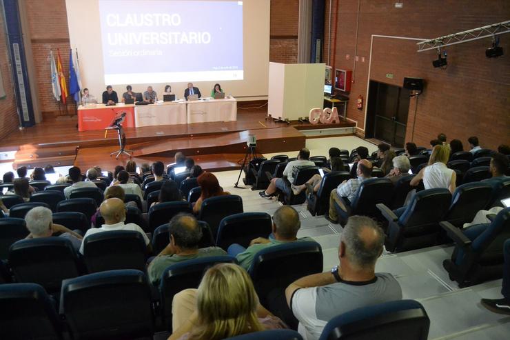 Reunión ordinaria do Claustro da Universidade de Vigo, celebrada o 5 de xullo de 2024 no campus de Pontevedra.. DUVI-UVIGO / Europa Press