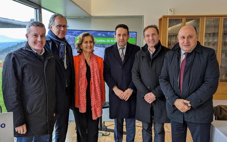 Alcaldes dos municipios que quere formar a Eurocidade do Miño / CONCELLO DE ARBO