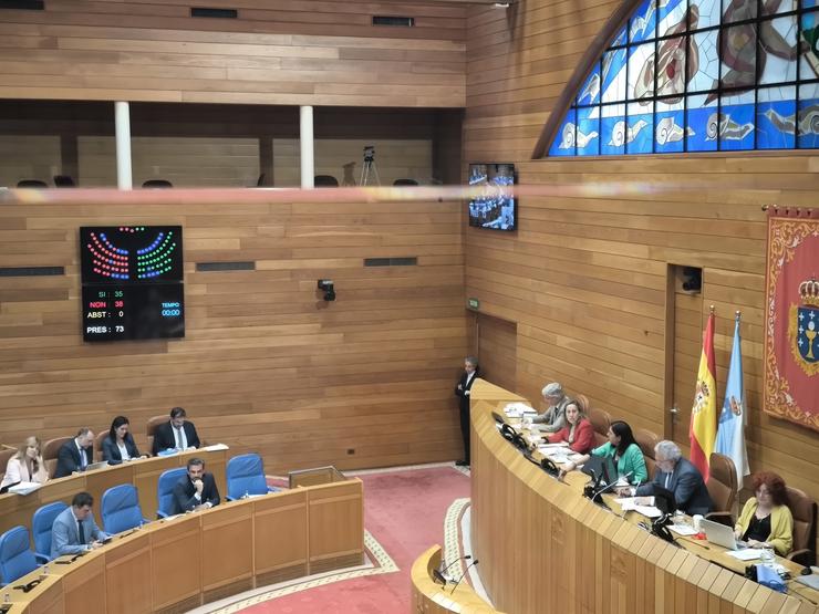 Votación no Parlamento de Galicia: o PP vota en contra mentres a oposición (BNG, PSdeG e Democracia Ourensana) faino a favor / Europa Press