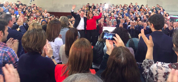 Abel Caballero e Susana Díaz, no acto de alcaldes socialistas en Madrid 