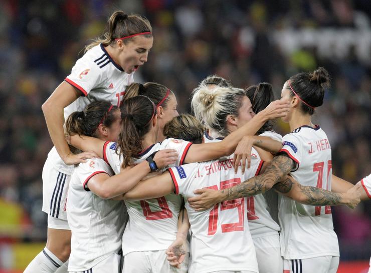 Partido da selección española de fútbol femenino en Riazor / EFE.