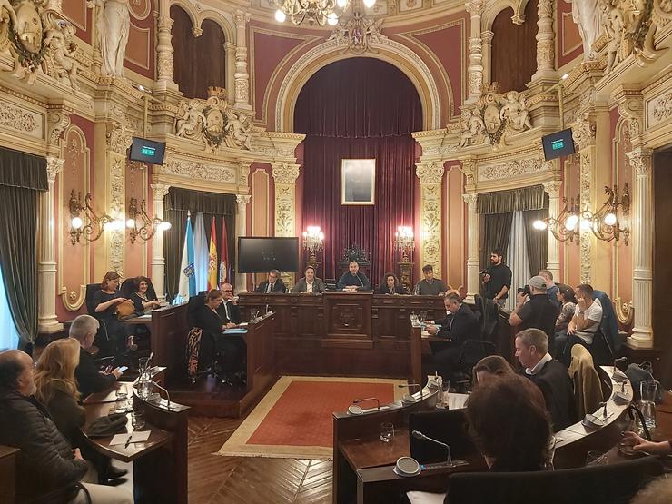 Pleno municipal no Concello de Ourense. 