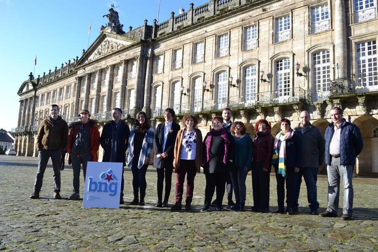 Ou Bng Presenta Ou Primeiro Tramo Dá Candidatura Á Alcaldia De Santiago, Encabezade. BLOQUE NACIONALISTA GALEGO 