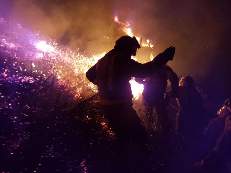 Incendio en Boiro 