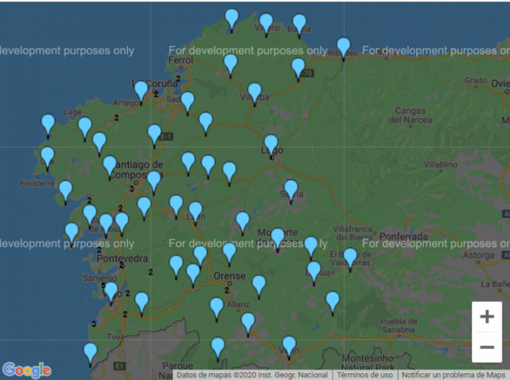 Mapa de Galicia | Secretaría de Igualdade