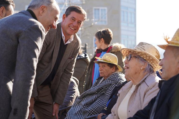 O candidato do PSdeG á Presidencia da Xunta, José Ramón Gómez Besteiro, nun acto en Gondomar 