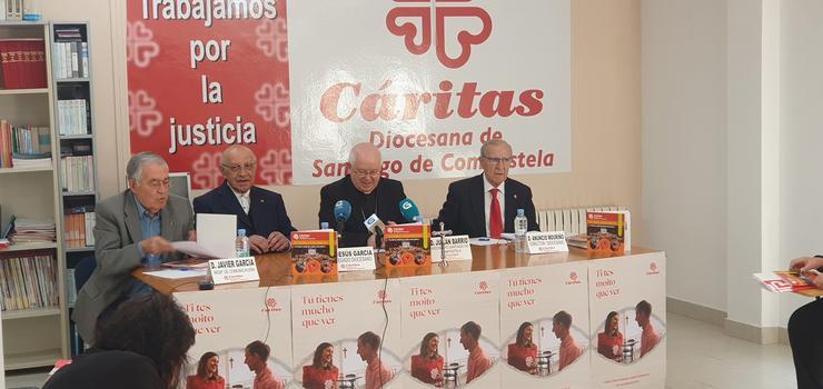 Conferencia de prensa de Caritas, da Dioscesana de Santiago de Compostela, para a presentacón da memoria do 2022. NGC 