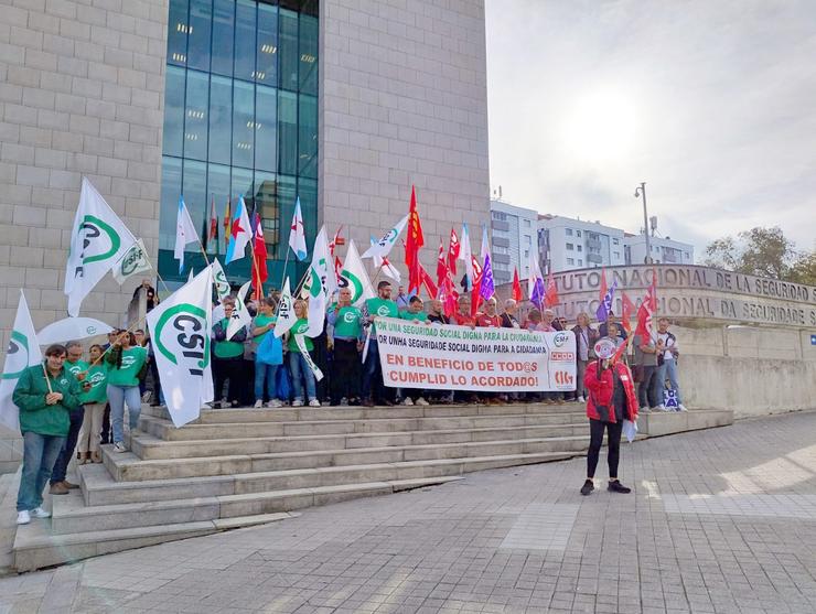 Concentración este luns en Vigo dos traballadores da Seguridade Social / CSIF 