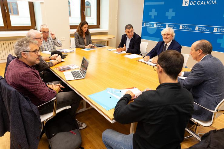 O conselleiro de Educación,Ciencia, Universidades e FP, Román Rodríguez, reúnese con CCOO, ANPE e UGT / XUNTA