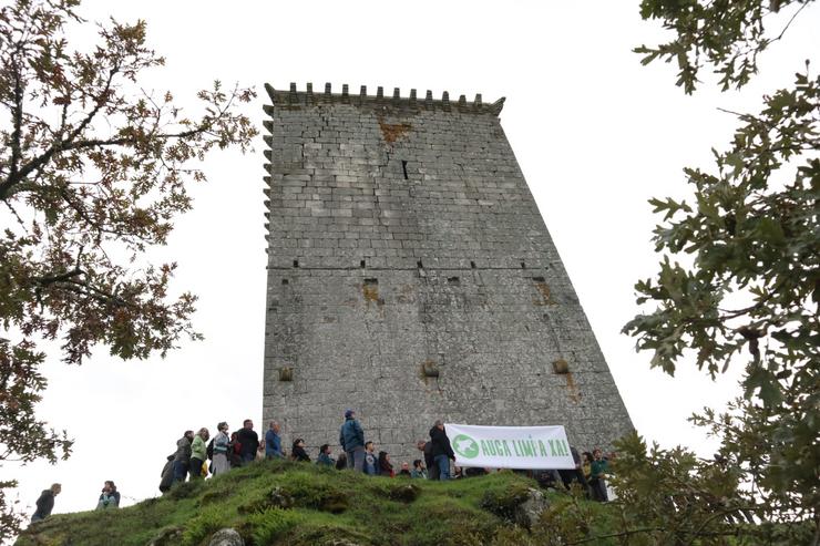 Protesta de Auga Limpa Xa na Limia en contra da gandería intensiva 