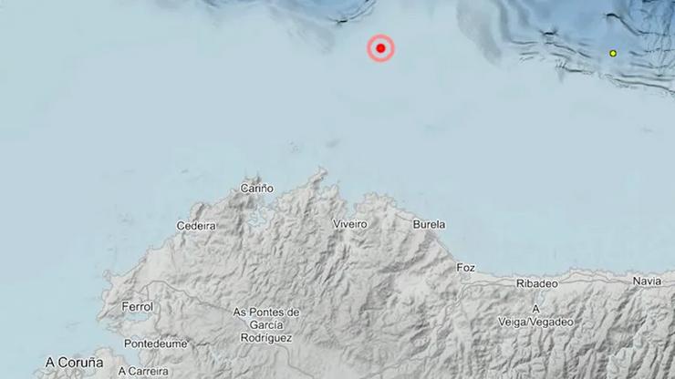 Terremoto no norte de Lugo / Instituto Geográfico Nacional