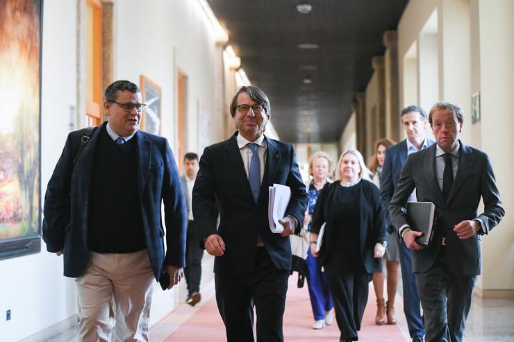 O conselleiro de Facenda, Miguel Corgos, no Parlamento. MONICA ARCAY CARRO 