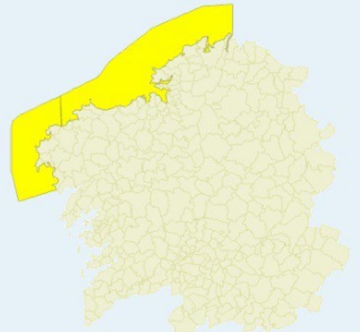 O litoral da Coruña permanecerá en aviso amarelo este venres e sábado por fenómenos costeiros. METEOGALICIA / Europa Press