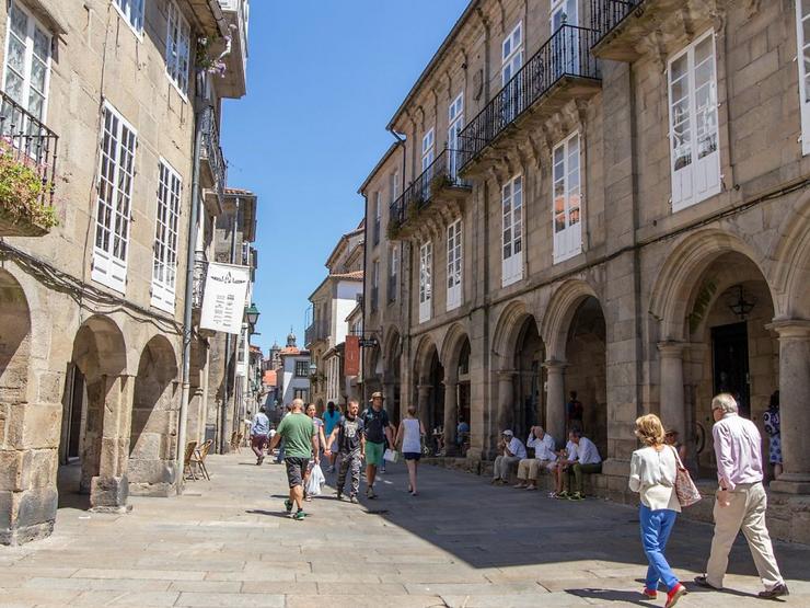 Rúa Nova en Santiago de Compostela 