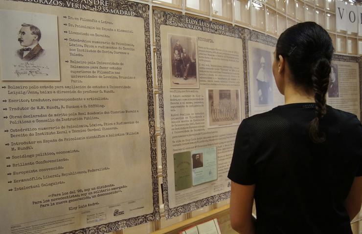 Exposición sobre Eloy Luis André. Foto: Prensa Concello de Verín.