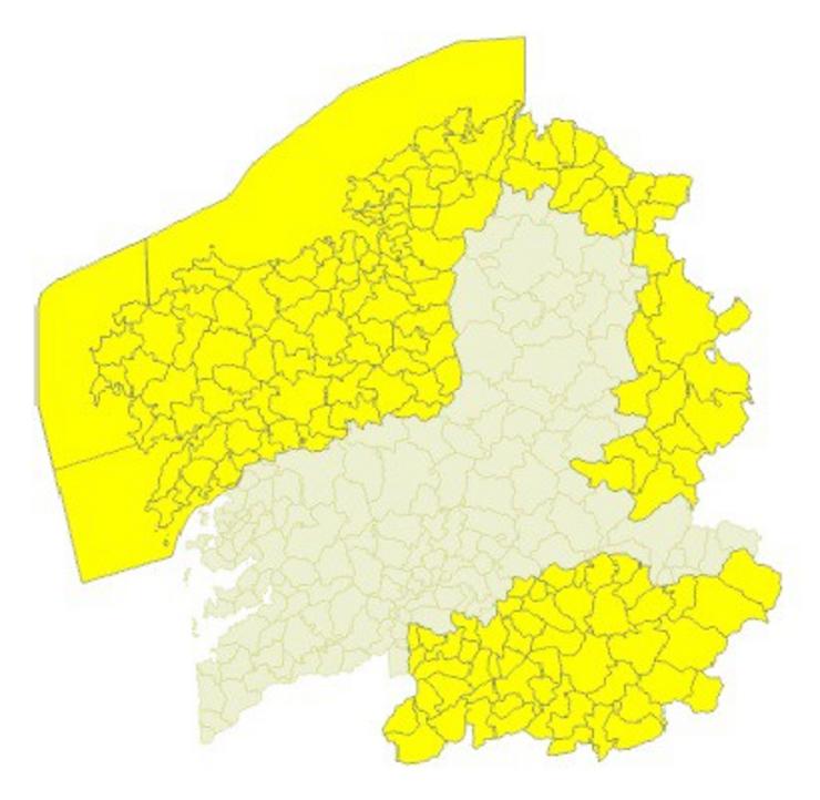 Aviso amarelo por ventos en Galicia. METEOGALICIA 