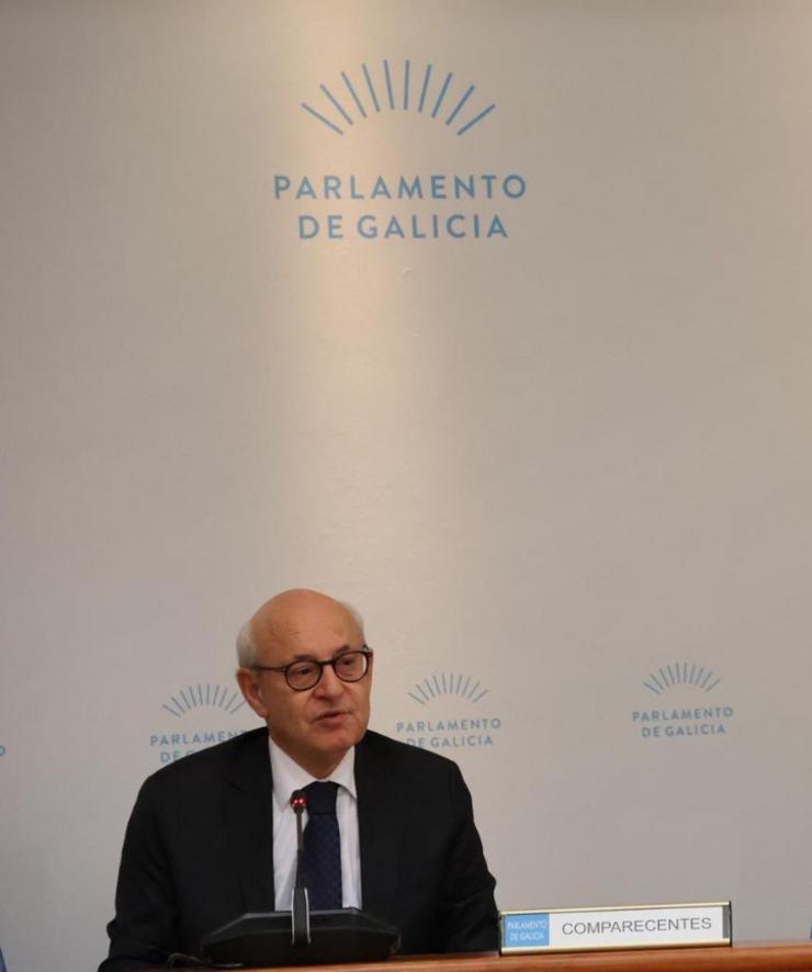 Comparecencia de Fernando Suanzes, Fiscal Superior de Galicia, no Parlamento galego para explicar o balance de actividades do ano 2023 