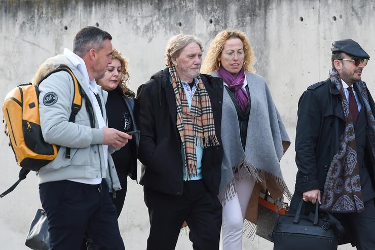 O narcotraficante galego, José Ramón Prado Bugallo(3d), coñecido como Sito Miñanco, á súa chegada á Audiencia Nacional, a 18 de novembro de 2024, en San Fernando de Henares, Madrid 