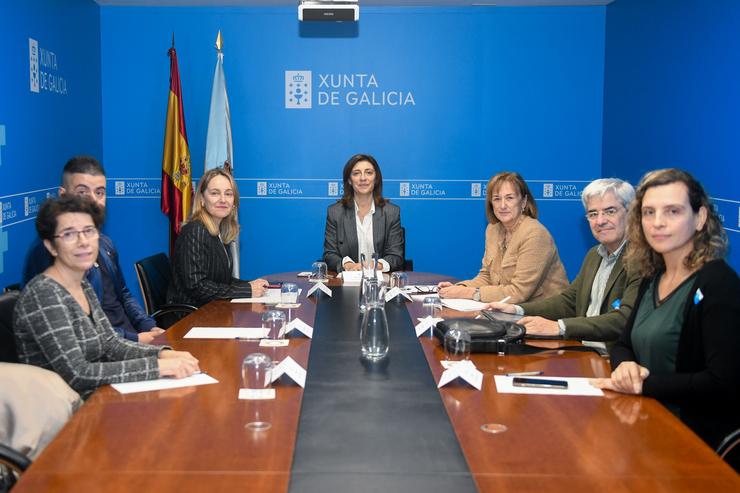 A conselleira de Medio Ambiente e Cambio Climático, Ángeles Vázquez, reúnese con representantes da Federación Galega de Porcino e da Asociación Galega de Avicultura de Posta / XUNTA