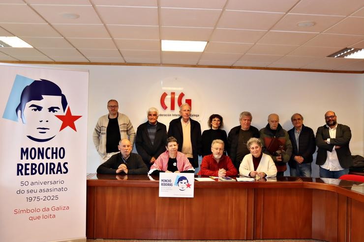 Presentación de actos polos 50 anos do asasinato de Moncho Reboiras / CIG / Europa Press