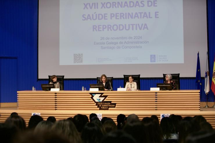 A secretaria xeral técnica da Consellería de Sanidade, Natalia Lobato, nas XVII Xornadas de Saúde Perinatal e Reprodutiva.. XUNTA 