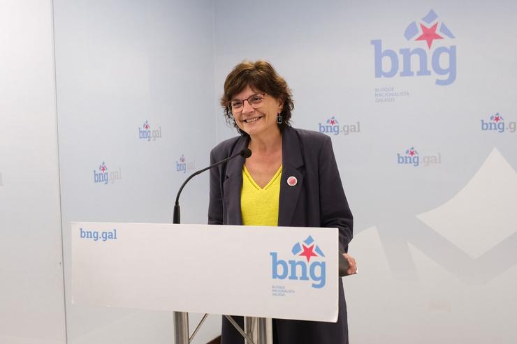 A senadora do BNG, Carme da Silva.. BNG