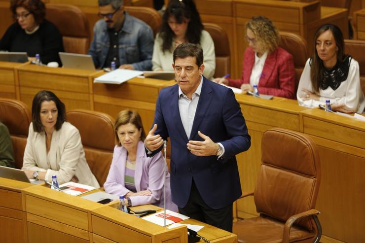 José Ramón Gómez Besteiro no Parlamento de Galicia 