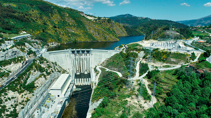 Macrocomplexo hidroeléctrico do Tâmega, no norte de Portugal 