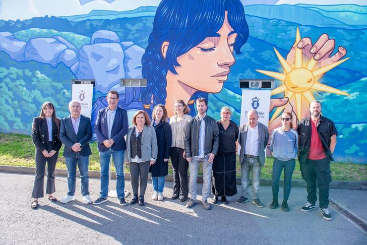 Mural de 'Arte no Camiño', iniciativa da Deputación da Coruña. DEPUTACIÓN DA CORUÑA 