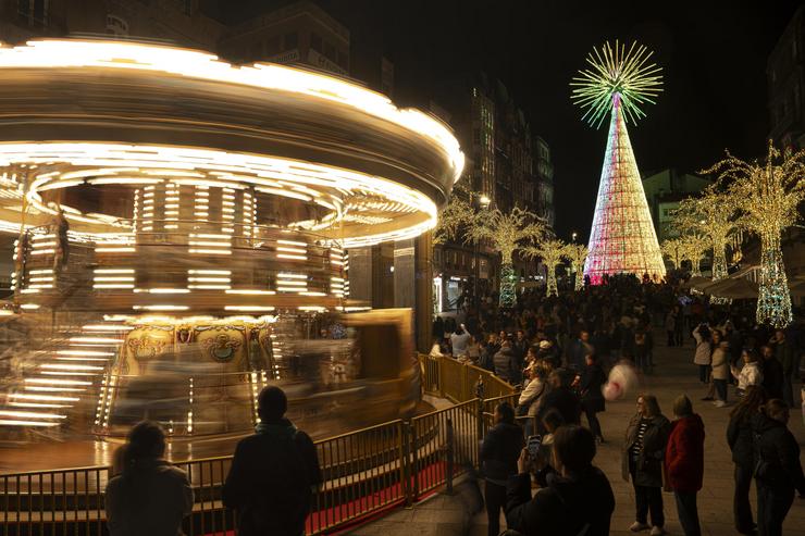 As luces de Nadal nas rúas de Vigo, a 5 de decembro de 2024 / Europa Press - Arquivo